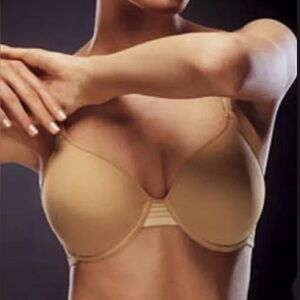Chantelle BODYSCULPT collection underwire, light padding in nude size 34 C NEW